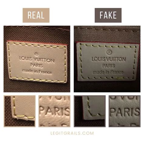 how to tell fake vs real louis vuitton|authentic louis vuitton label.